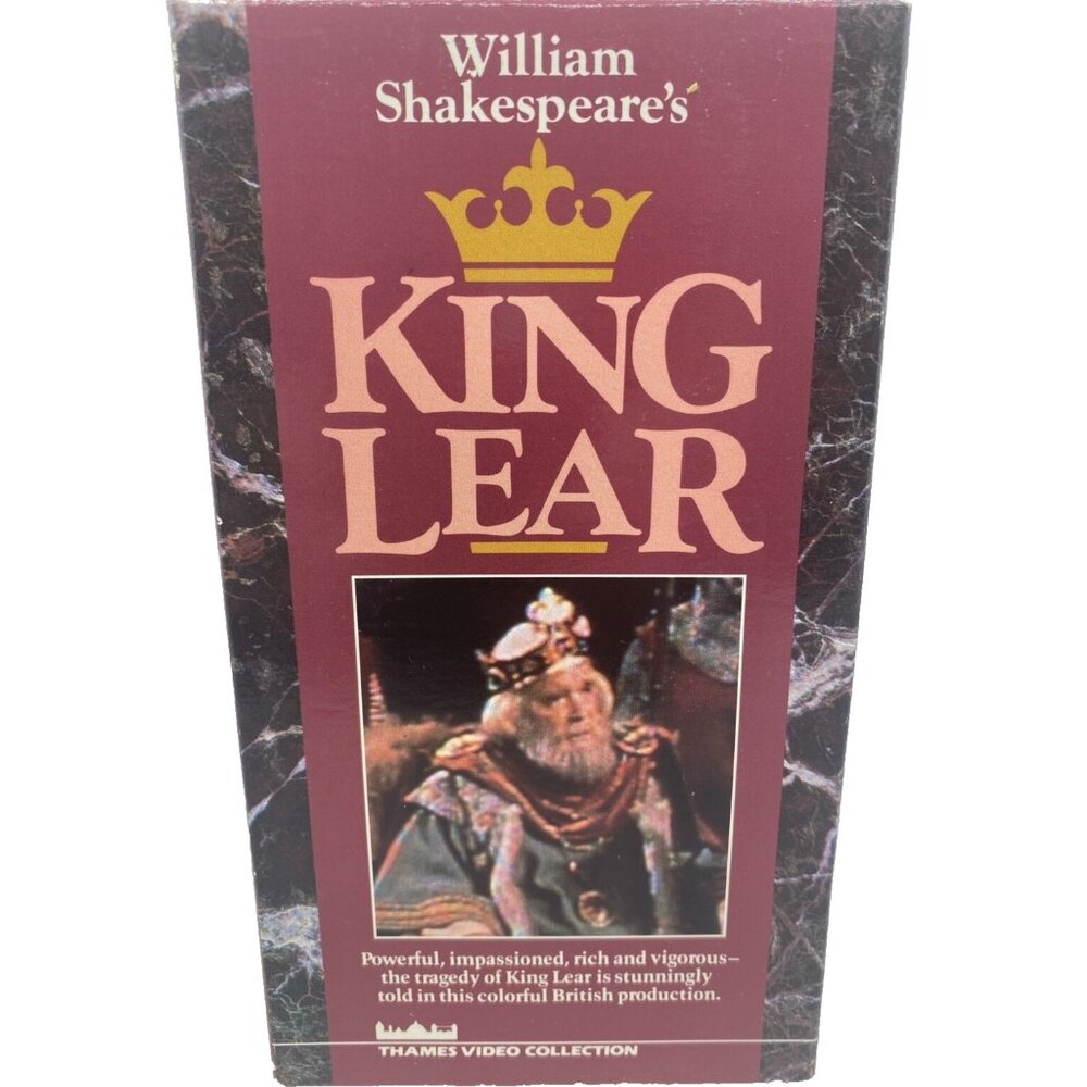 King Lear (VHS, 1996) William Shakespeare’s HBO Thames Video Rogers Video Rental